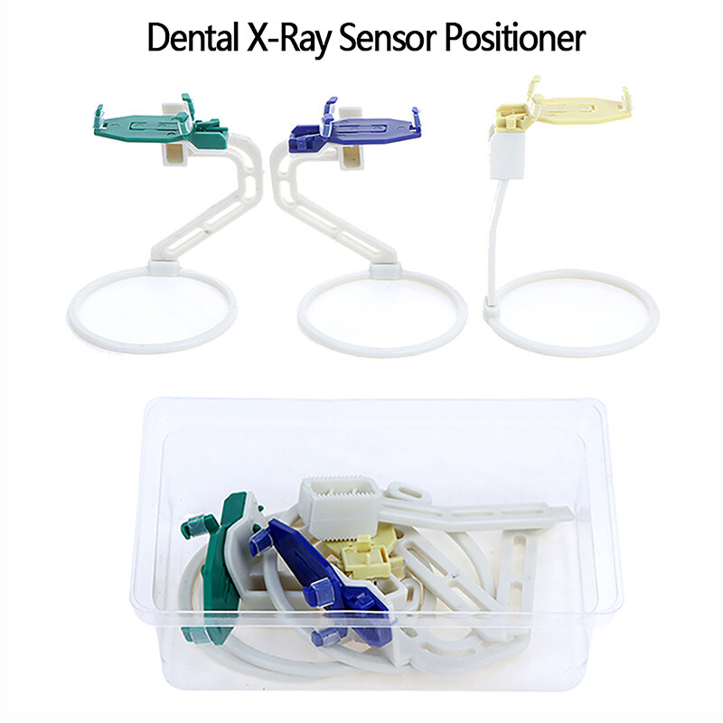 Support de positionnement de capteur de radiographie dentaire, localisateur de film à rayons X numérique, outil de positionnement en plastique portable, laboratoire dentaire, dentiste, 3 pièces par boîte
