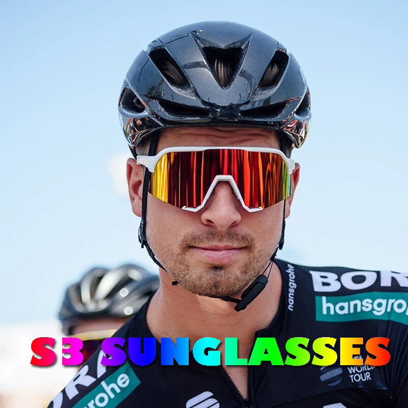Peter-gafas de sol de ciclismo S3 para hombre y mujer, lentes polarizadas para deportes al aire libre, bicicleta de montaña y carretera