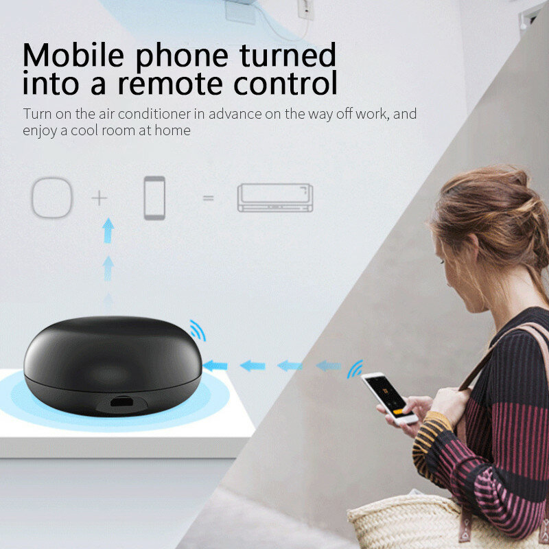 Control remoto infrarrojo para TV y aire acondicionado, dispositivo Universal inteligente con Wifi, compatible con Smart Life, Tuya, Alexa y Google Home