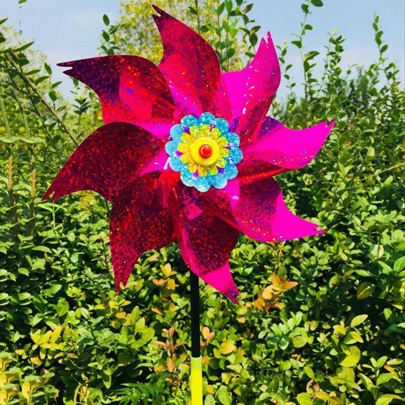 RIRI Wind Spinner, ветряная мельница, игрушки для детей, подарки для сада, вращающееся блестящее украшение