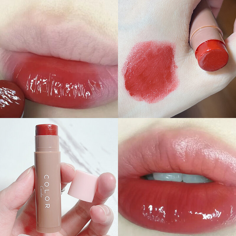 Jelly Colored Lip Balm idratante Clear Lip Primer rossetto Anti-essiccazione idratazione tenera cura delle labbra Lip Gloss Tint Cosmetics