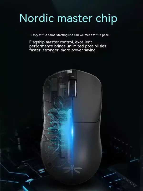 VGN Dragonfly F1 2.4G Wireless Mouse PAW 3395 Rechargeable Type-C Dual-mode Fps Gaming Mouse Light Weight Pc Gamer Accessories