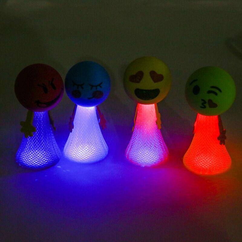 Soft Bounce Small People Toy Elastic Cute Cartoon Squeeze Sensory Toys Funny Random colors Fun Bouncing Doll Games Children