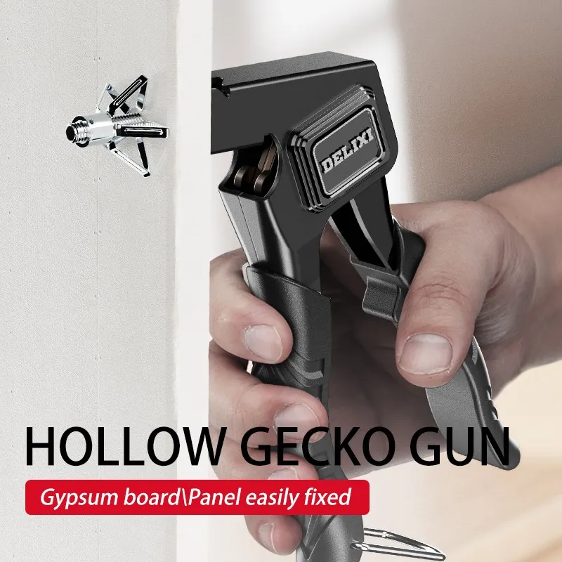 Profissional Grade Hollow Gecko Gun, Nut Rivet, Orchid Nail, Plaster Teto Orchid, Wall Anchor Tool