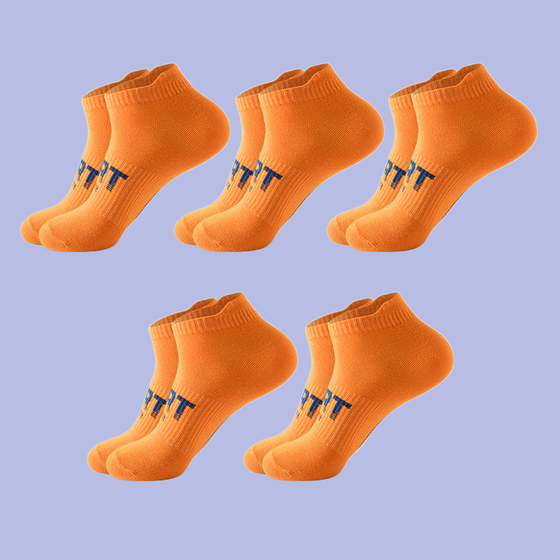 5 Paar Herren Sommer dünne Socken schweiß absorbierende und geruchs neutrale Laufsport socken niedrig geschnittene Socken mit flachem Mund