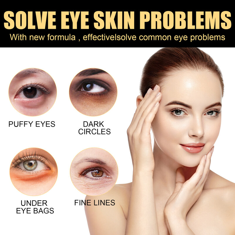 15ml Anti Wrinkle Eye Cream Remove Eye Bags Puffiness Lifting Firming Smooth Skin Care Moisturizing Instant Eye Massage Cream