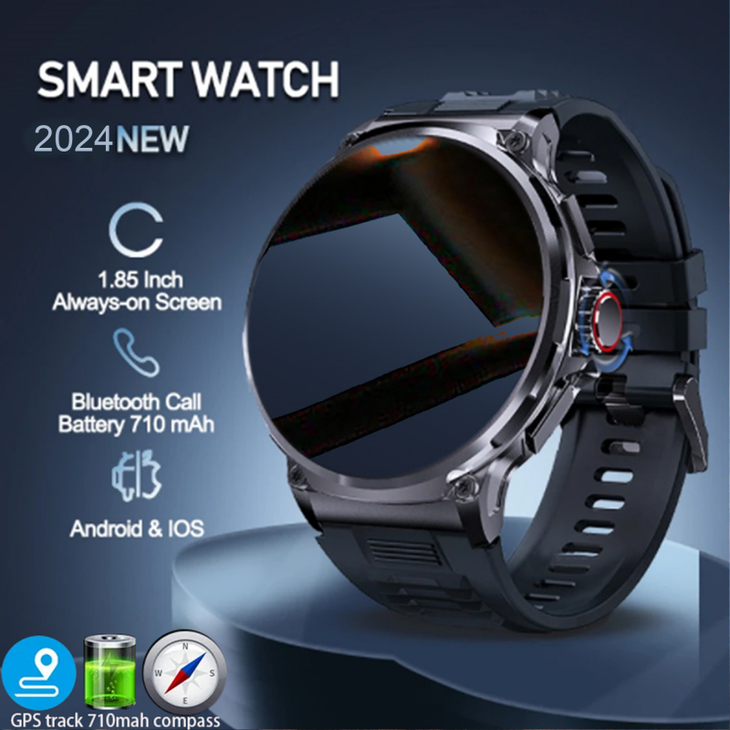 Nuovo smartwatch ultra HD da 1.85 pollici, traccia GPS, chiamata Bluetooth HD; Batteria grande da 710 mah 400 + quadrante, adatto per Huawei Xiaomi