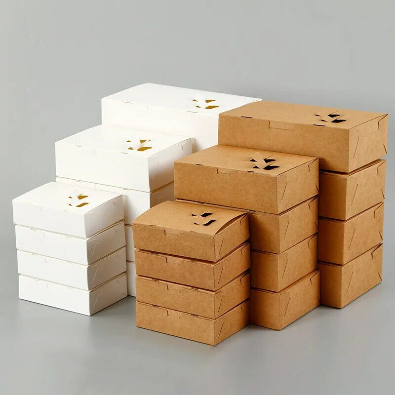 맞춤형 친환경 감자 튀김 버거 포장 상자, 생분해 식품 등급 크래프트 종이 상자, 맞춤형 제품