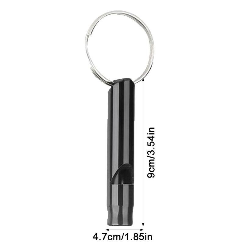 Aluminum Training Outdoor Portable Survival Whistle Disaster Prevention Loud Sound Multifunction Whistle Keychain Small Whistle
