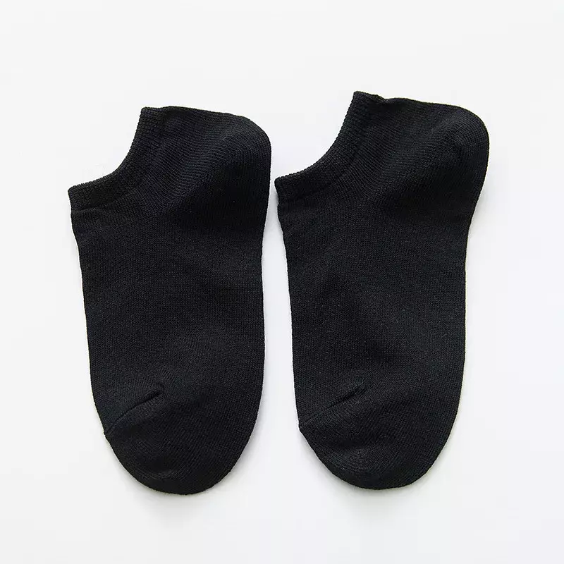 Versatile Solid Color Short Socks in Spring and Summer Sports, Short Tube Towel Bottom Socks for Men and Women