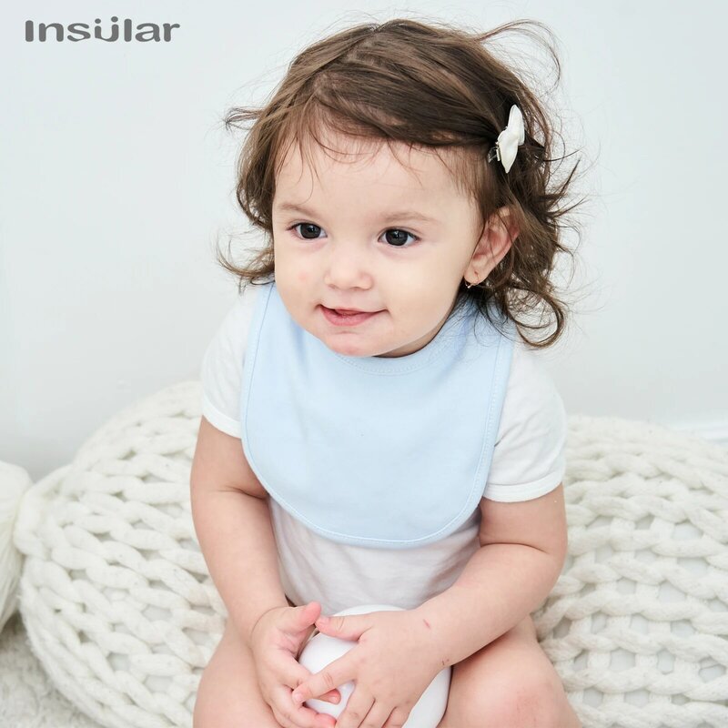 Insular bawełna organiczna szalik dla niemowląt śliniaczek dla niemowląt chustka na szyję stałe noworodek chłopiec niemowlę dziewczyna maluch zima szalik Bib