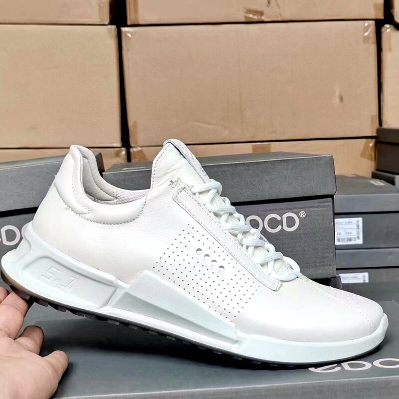 High-quality Men's Sports Shoes Summer Breathable Leather Anti-slip Wear-resistant Outdoor Sports Running Lightweight Golf Shoes
