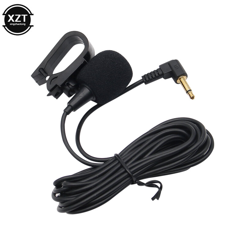 Mini Car Audio Microphone 3.5mm Clip Jack Plug Mic Stereo Professionals Wired External Microphone For Auto DVD Radio 3m Long