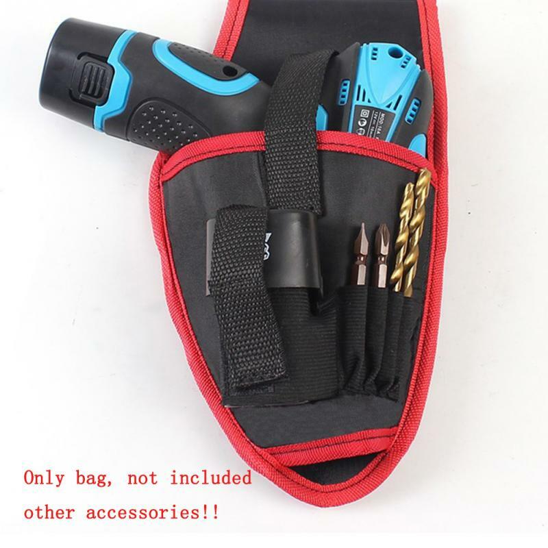 Portabrocas inalámbrico portátil, bolsa de herramientas eléctricas de cintura, destornillador, cinturón