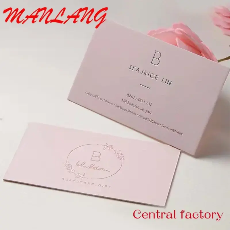 Stampa di biglietti da visita personalizzati carta patinata a doppia faccia produzione di CMY in PVC impermeabile di colore rivestito di affari di alta qualità