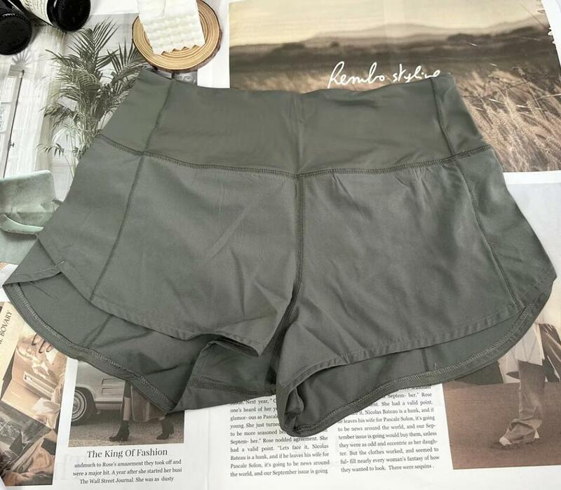 Women High Waist Shorts With Sporty Shorts 2.5