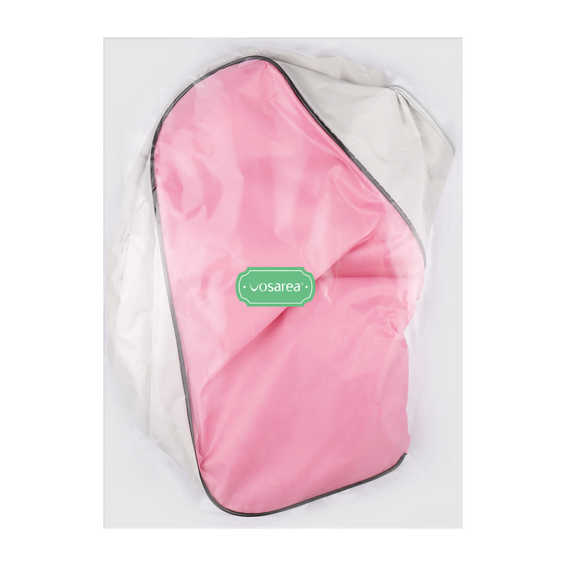กระเป๋าสำหรับใส่สเก็ตตาข่ายกระเป๋าสะพายผ้าสเก็ตกระเป๋าสามเหลี่ยมกระเป๋าสะพายไหล่ความจุขนาดใหญ่ (สีชมพู)