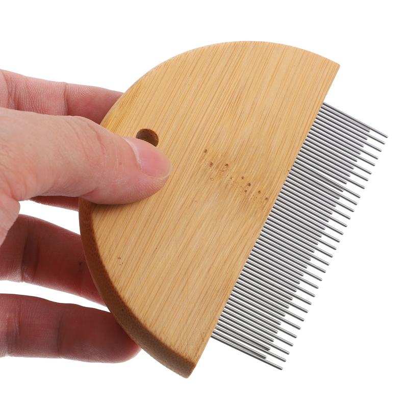 Spazzola per capelli in legno spazzole per attrezzi per la pulizia del sottopelo rastrello strumenti per la toelettatura pulizia della spazzola per capelli per spargimento di cani