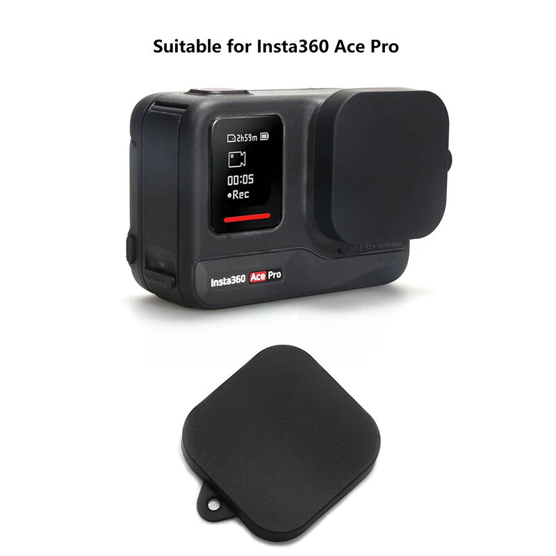 Capa Anti-Scratch Body Lens, Capa Protetora de Silicone, Cap Sleeve, Acesso à Câmera, Apto para Insta360 Ace Pro
