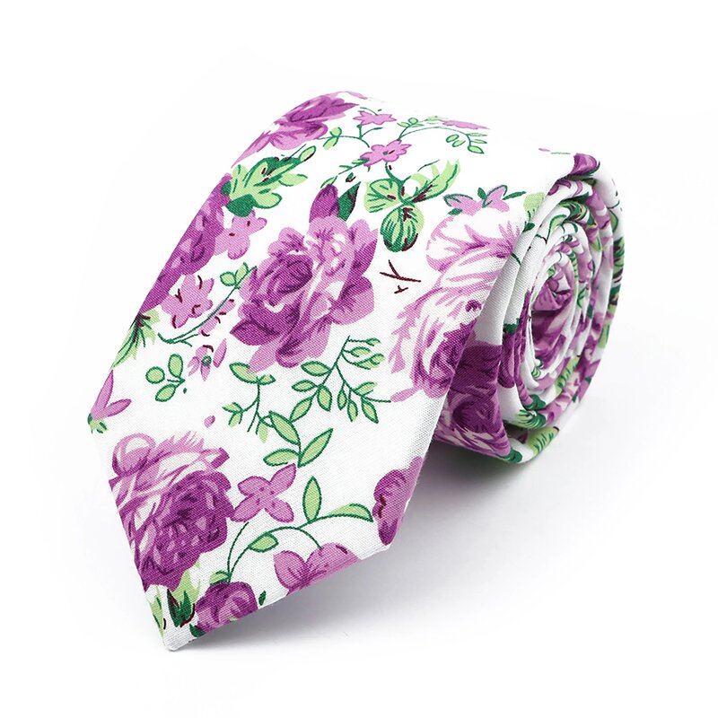 Новый шикарный цветочный галстук для мужчин и женщин, 100% хлопок, красивый элегантный галстук с цветами, белый, синий цвет, фототкань, Свадебный Повседневный галстук