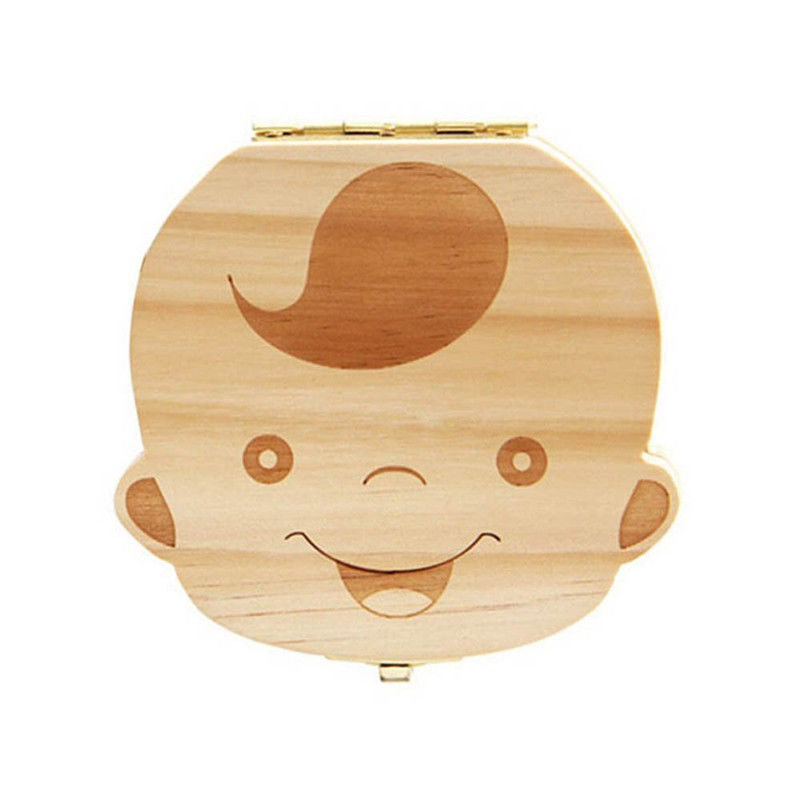 Boîte à dents en bois de pin, coffret souvenir, boîte de collecte des dents, boîte de conservation des dents, boîte cadeau pour bébé