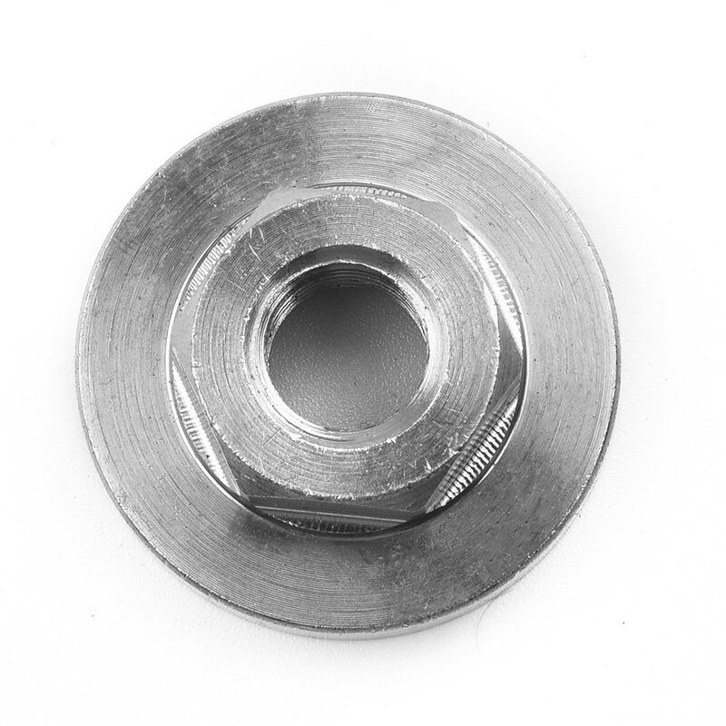 Inner e Outer Hex Flange Nut Set, Quick Release Thread Substituição, Angle Grinder Metal Pressure Plate, 100 Type, 2Pcs