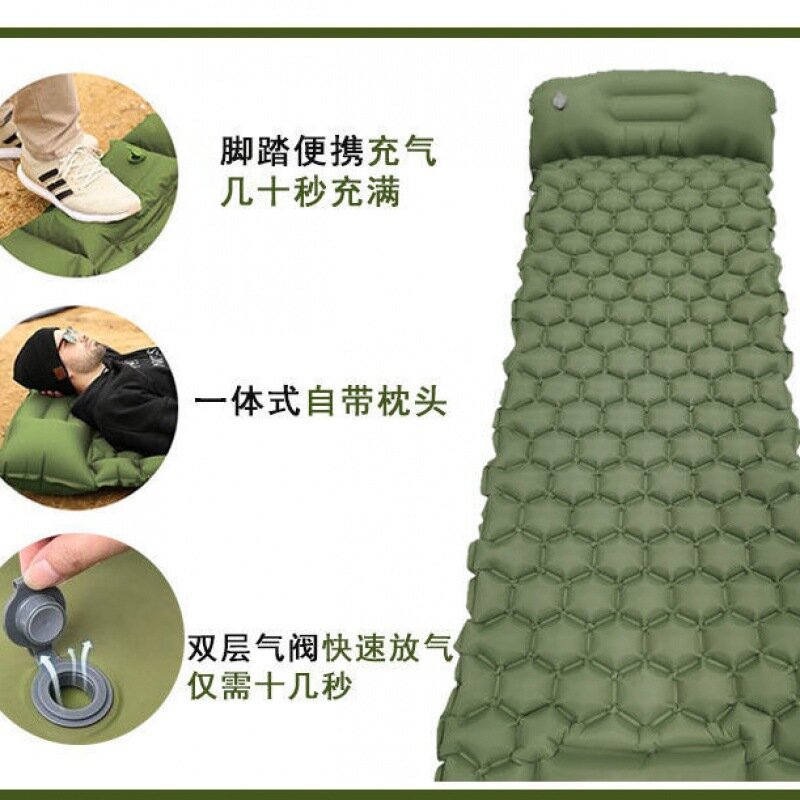 Materasso gonfiabile all'aperto portatile campeggio tappetino pieghevole materasso gonfiabile materassino pisolino tappetino all'aperto letti