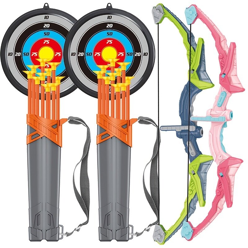 Bambini arco e freccia tiro con l'arco illuminato Set per bambini giocattolo per 3 4 5 6 7 8 9 10 11 12 anni ragazzi ragazze tiro giocattolo regalo di natale