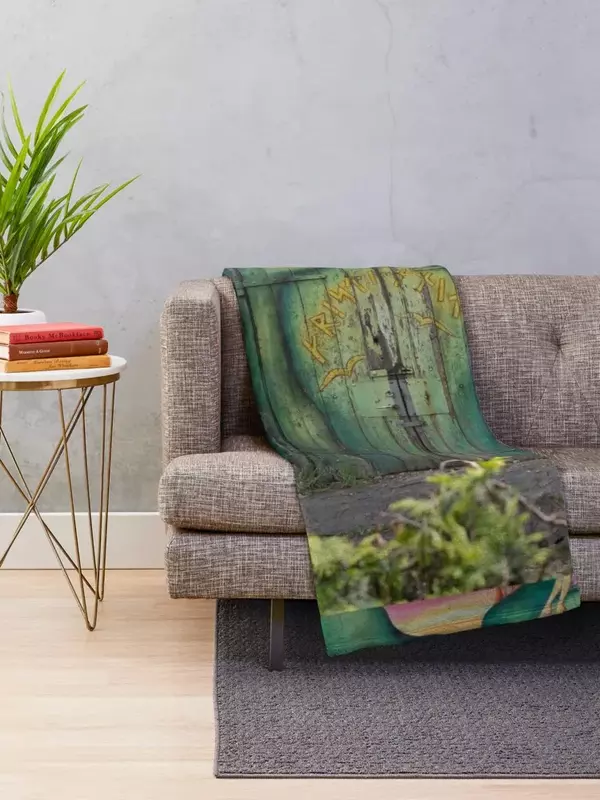 Pintu hijau, coost, Christiania selimut lempar kustom berkemah untuk musim dingin dekoratif selimut sofa