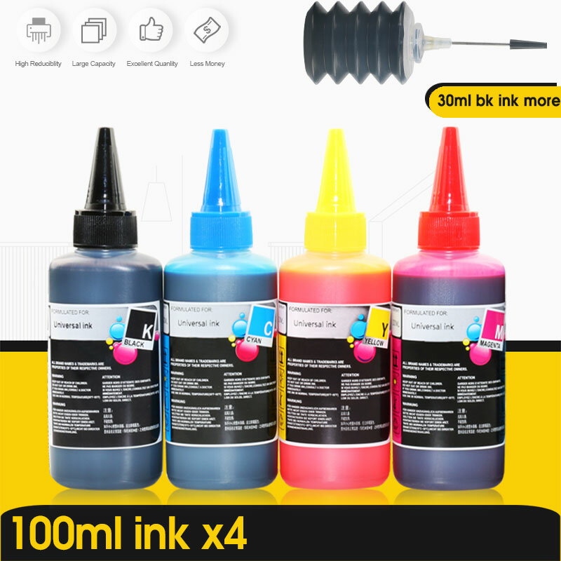 ALIZEO Universal Refill Ink Kit for Epson for Canon for HP for Brother Printer CISS Ink refillable printers dye Ink