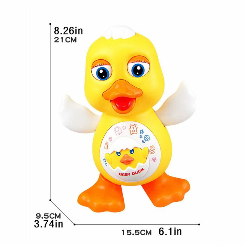 Electric Dance Lighting Duck Educational Toy Interactive Dancing Little Yellow Duck Toys Musical Interactive Kids Gifts