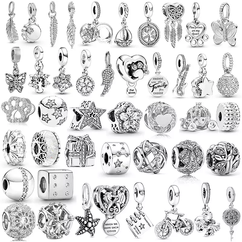 2024 New 925 Silver Color Series ciondolo Charm Beads Fit Original Pandora collana bracciale portachiavi gioielli fai da te da donna
