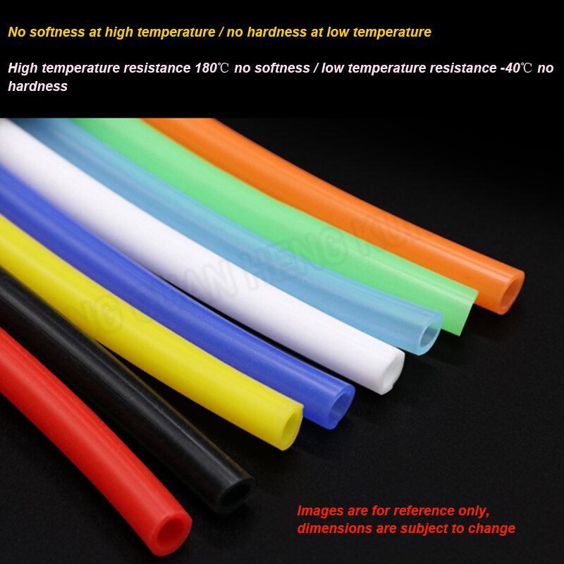 Manguera de silicona resistente a altas temperaturas para uso en laboratorio, manguera de grado alimenticio de colores de 1m, 6x10mm