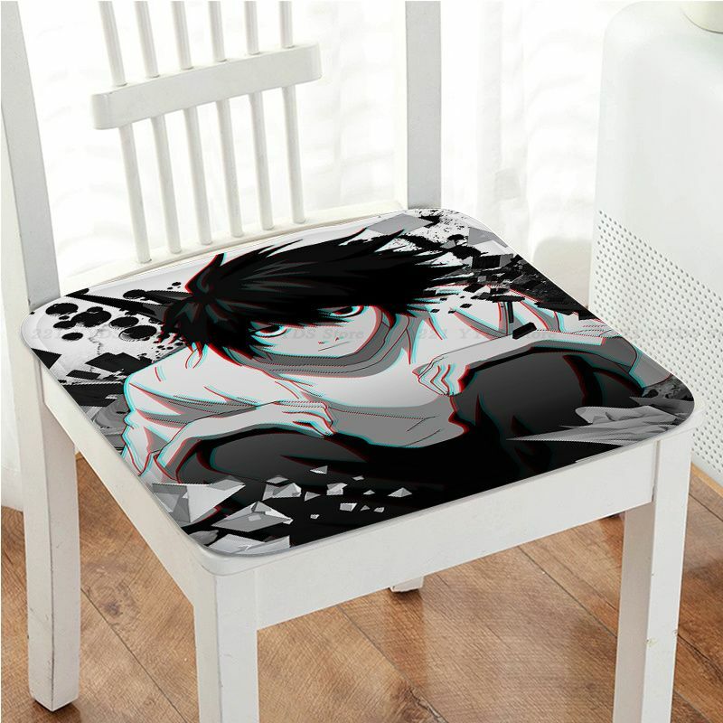 Декоративная подушка на сиденье в стиле аниме «Death Note», губчатый диван для офиса и столовой, нескользящий коврик для сиденья