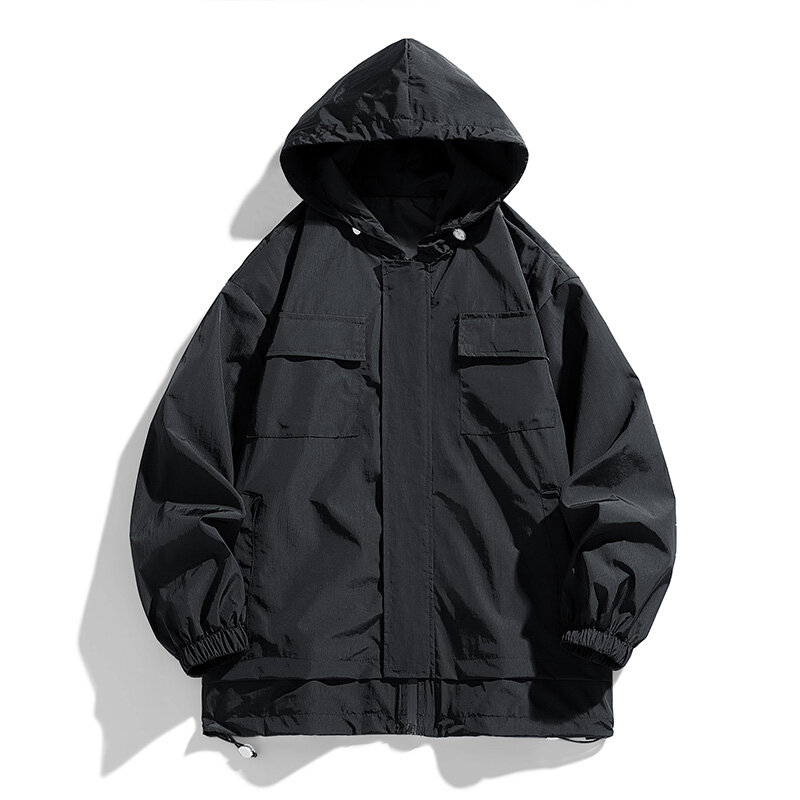 2023 de otoño, nueva chaqueta suelta de cien con punzón, chaqueta de montaña de moda de ocio para hombres al aire libre