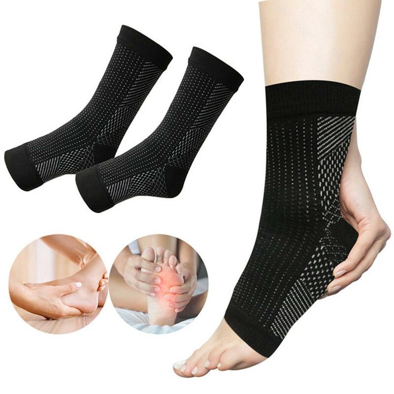 1 pasang kaus kaki neuropatik untuk pria wanita, kaus kaki kompresi menenangkan untuk nyeri neuropatik, penjepit pergelangan kaki Plantar Fasciitis pereda nyeri