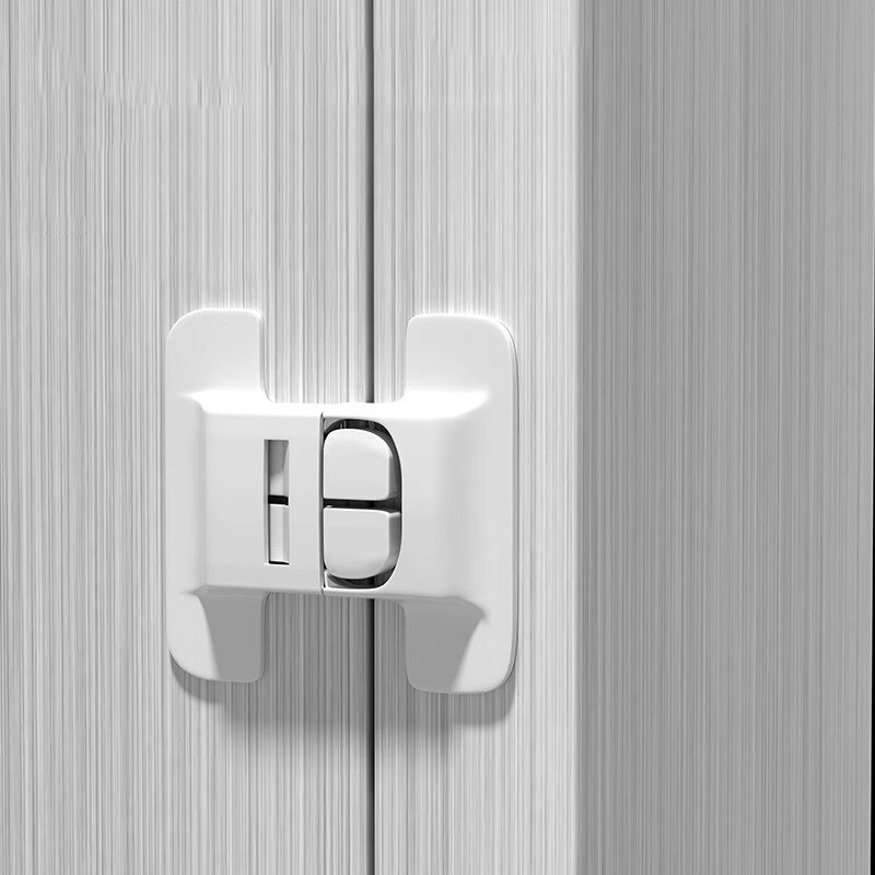 2pcs Kids Security Protection Refrigerator Lock Home Furniture Cabinet Door Safety Locks Anti-Open Water Dispenser Locker Buckle