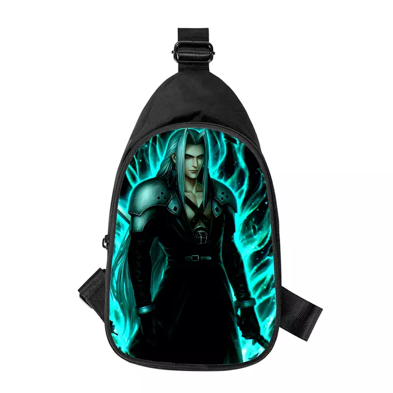Новая мужская нагрудная сумка с 3D-принтом окончательной фантазии Sephiroth для мужчин, женская сумка на плечо по диагонали, школьная поясная сумка для мужа, Мужская нагрудная сумка