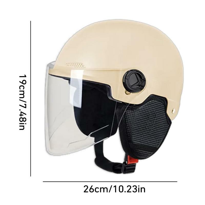 Universal Stylish Retro Half Scooter Helmet For Motorbike Vintage Electric Cycling Motorcycle Safety For Motorbike Traveling