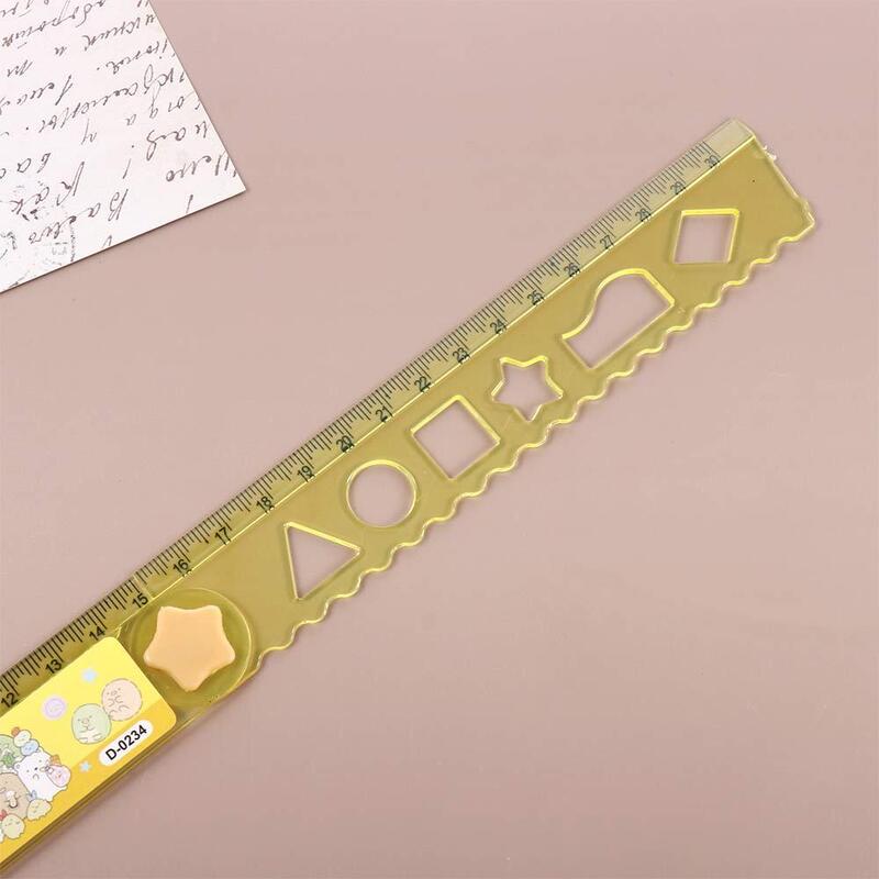 Multifunction Kids Gift Animal 30CM DIY Students Drawing Rulers Straightedge Folding Ruler Drawing Tools