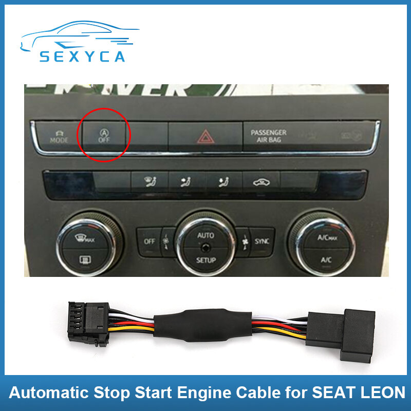 Carro automático parar o sistema de partida do motor fora do dispositivo controle sensor para seat ate leon 6 pinos/seat leon comeu 10 pinos