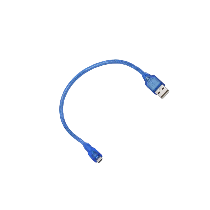 (5 шт./партия) USB-кабель для передачи данных, Кабель для принтера, синий, совместимый с Arduno Micro/Mini/TYPE C/TYPE B