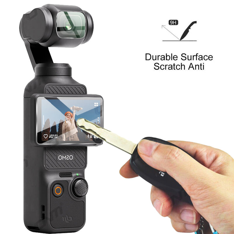 Protector de pantalla para cámara de acción DJI OSMO Pocket 3, accesorios para lente, película protectora de vidrio, cubierta de cardán