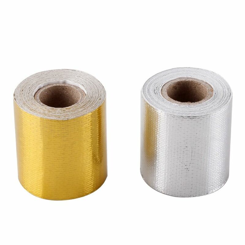 Gold Silver Exhaust Pipe 5CM*5M Thermostability Durable Modification for Motorcycle Car Scooter Motorcross