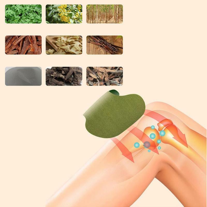 Herbal Wormwood Patches 48PCS Natural Patch for Knee Back Neck Shoulder Deep Heating Extra Strength Joint Ache Relieving
