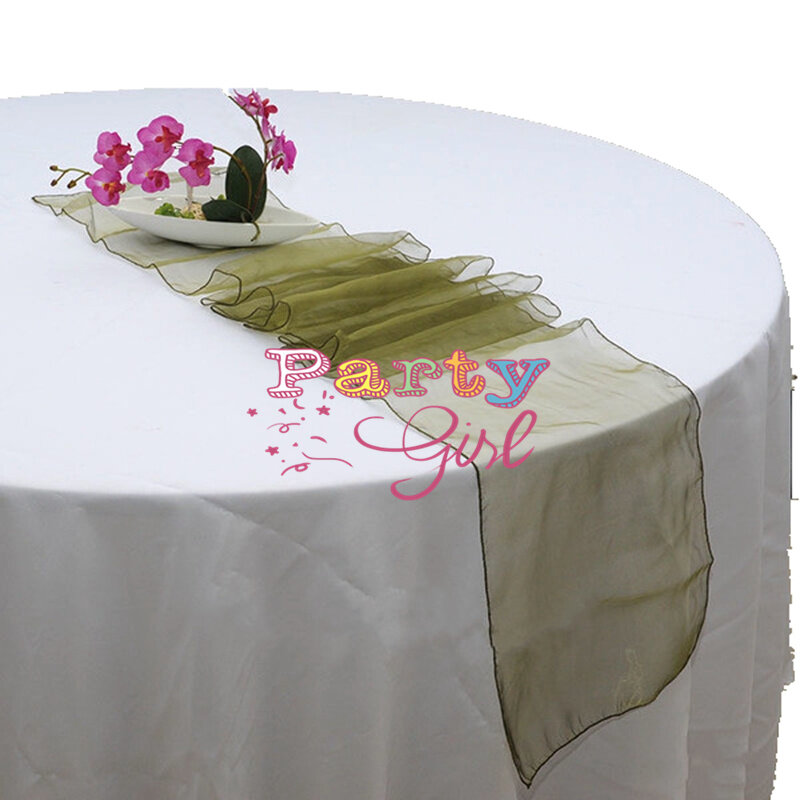 Chemin de Table en Organza, Tissu Doux et Transparent, Décoration pour Banquet, Hôtel, Conférence de Presse