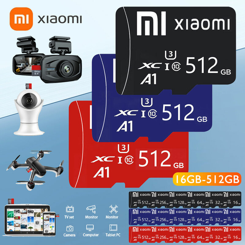Mijia-Xiaomi高速メモリカード,cam,dji,Nintendo,Switch,tfカード,a2,4k hd,テラバイト,128GB