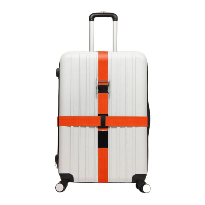 Alça de bagagem com fivela de liberação rápida mala cintos alça de embalagem ajustável Essentials de viagem-acessórios para