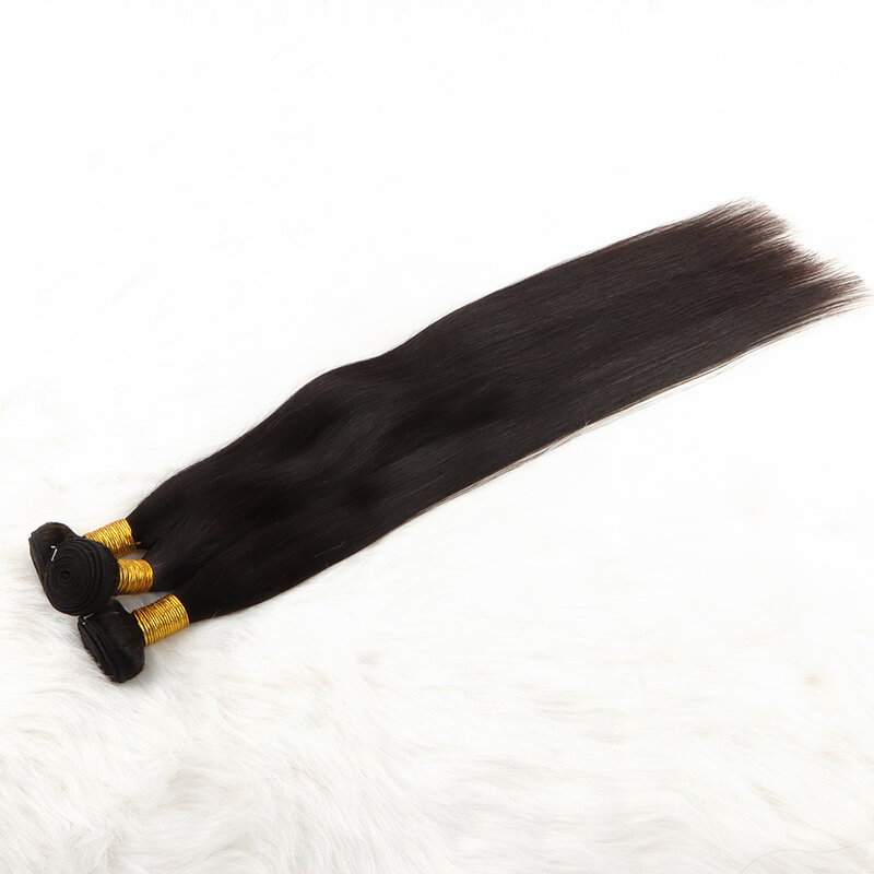 Orientfashion Haar Bundels Straight Menselijk Haar Weave Bundels Remy Hair Extension Natural Black 1/3 Pcs 8-30 Inches