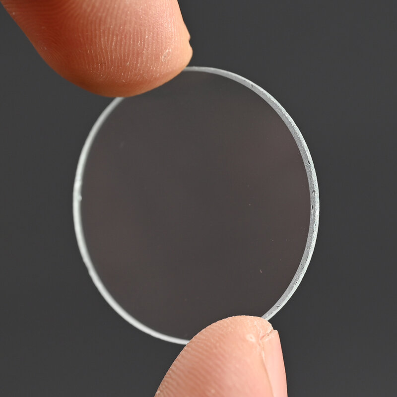Shooin Optics vidrio plano redondo óptico, grosor de 2mm, diámetro de 33mm, protección frontal para linterna